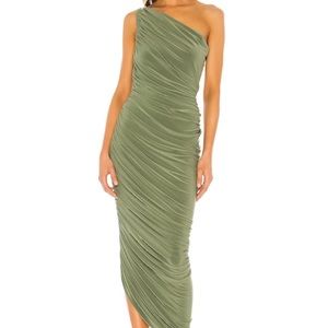 Norma Kamali Diana Dress in Celadon